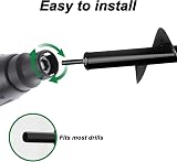 Suewidfay Garden Auger Drill Bit 4.6x37cm 8x30cm 4x22cm Post Hole Digger view 2
