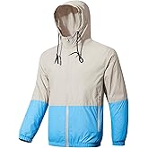 Piyapiyapoo Men's Lightweight Raincoats Shell Hooded Outdoor Rain Coat Hiking Windbreaker Jacket