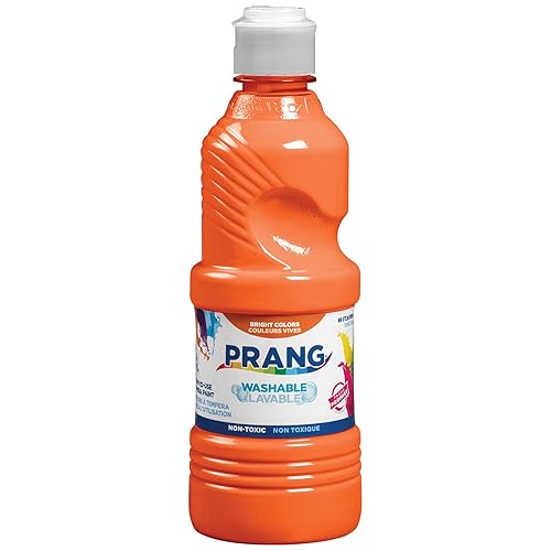Prang Washable Tempera Paint, Orange, 16 Oz., 1 Count