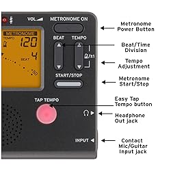 Korg TM60BK Tuner Metronome, Black