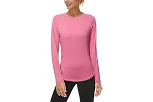 Roadbox Women's Long Sleeve UV Sun Shirts UPF 50+ Workout Swim Rash Guard Tops