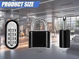 DAYGOS 52mm Outdoor Combination Padlock 4-Digit Code Heavy Duty Shackle 8mm view 2