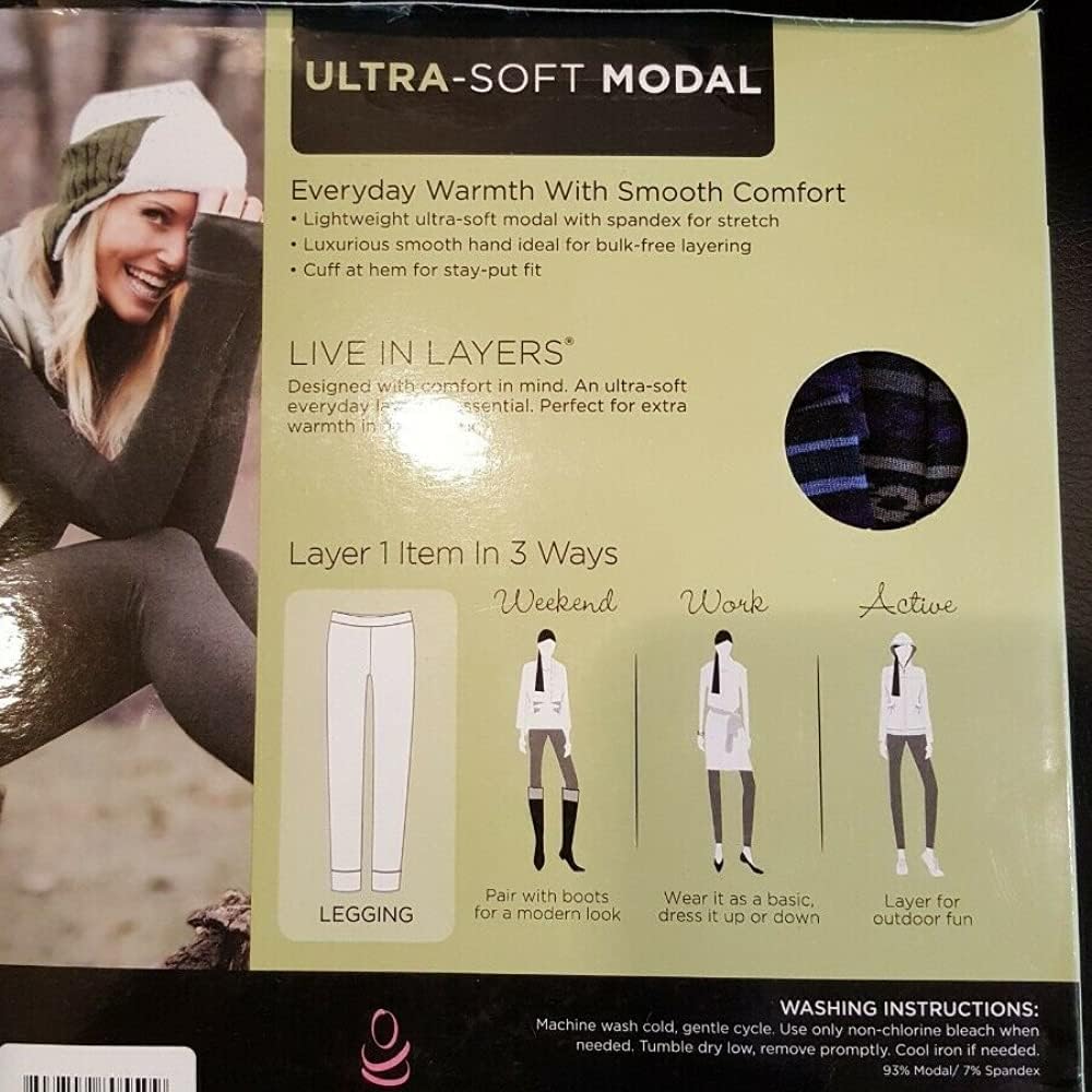 Cuddl Duds Ladies Modal Thermal Legging 
