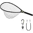 SF Fly Fishing Landing Net Soft Rubber Mesh Trout Net Catch and Release Net