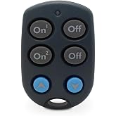 Keychain Remote for 2 Devices w/ Bright &amp; Dim Buttons (KR19A/PHR04/RKR24)