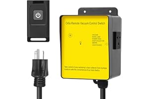 Dust Collector Remote Switch, Ortis 220V Wireless Remote Switch for Dust Collector, 328FT Wireless Range (Battery Included), Heavy Duty Design, Save Your Time and Energy, Enhance Your Work Safety