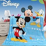 Blaze Children's Cartoon Printing Blanket Coral Fleece Blanket (28 By 40 Inch, Mickey Mouse)