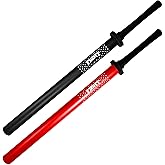 Foam Practice Swords, Training Sparring Stick Set, 2 Pack 35" with Carry Bag,for Martial Arts, Karate