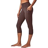 Heathyoga Buttery Soft Capri Leggings with Pockets for Women Tummy Control Capri Pants High Waisted Yoga Pants Women