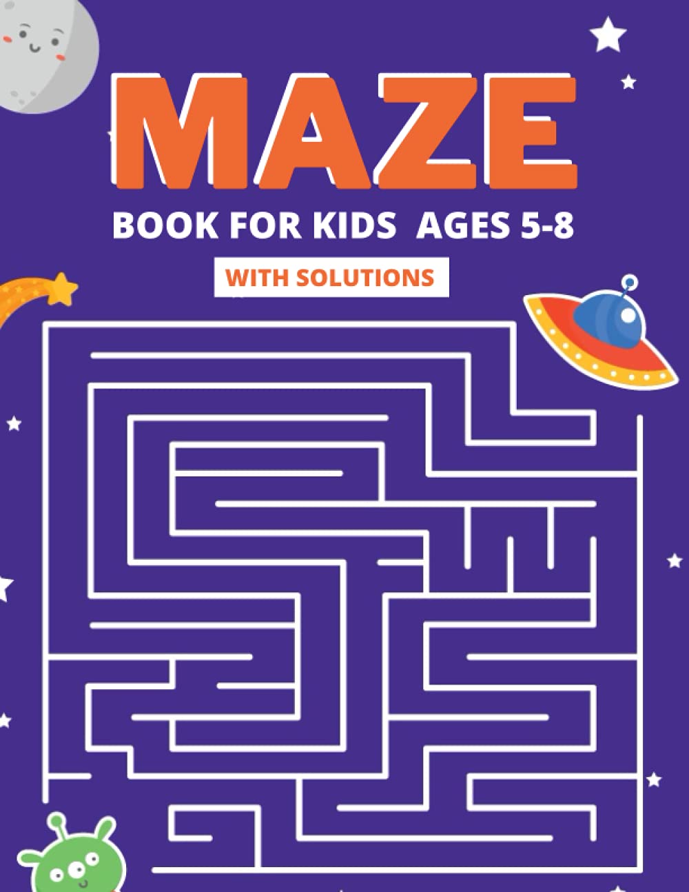 maze book for kids 5 8 year olds maze activity book 5 8 year olds workbook for children games puzzles and problem solving paperback maze learning activity book for kids and learn vocabulary playing learning