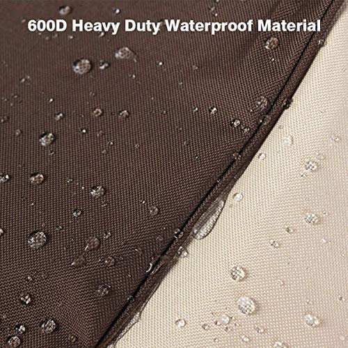 Vailge Fire Pit Cover,100 Waterproof Round Patio Fire Bowl Cover