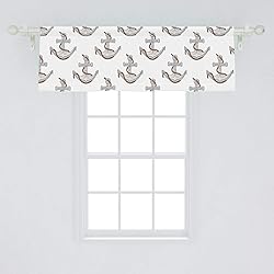 Ambesonne Vintage Nautical Tattoo Window