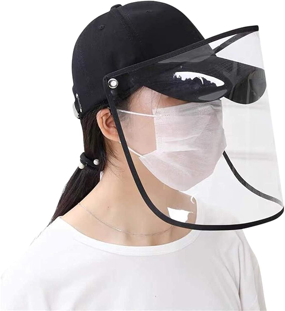 Unimore Detachable Baseball Cap, Anti Wind Dust-Proof Adjustable Baseball UV Sun Protection Hat for Men and Women at  Men’s Clothing store