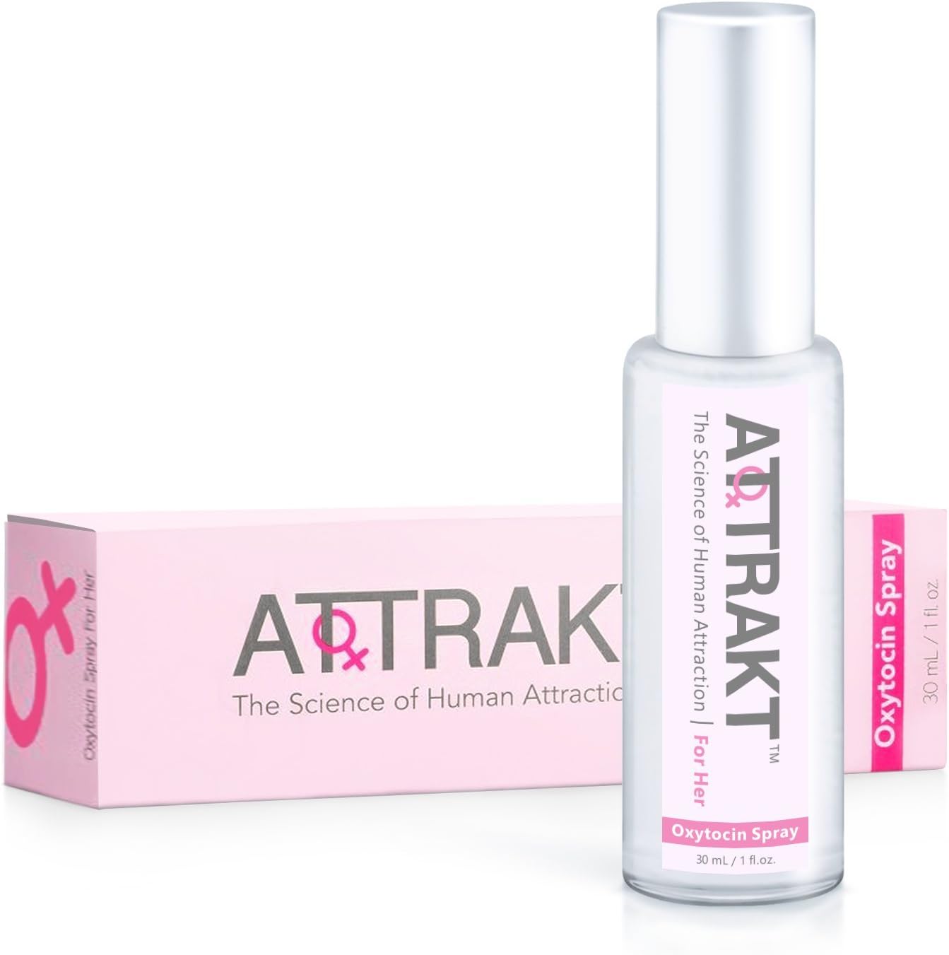 Attrakt for Her Copulins with Oxytocin Attraction Body Spray for Women (attract men), 1 Fl Oz