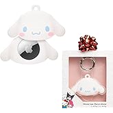 iFace Sanrio Friends Special Edition Silicone Protective Cover [ Compatible with Apple AirTag/AirTag 2][Cute Character Case Holder] [Carabiner Keychain Clip Included] - Cinnamoroll