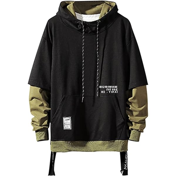 Niepce Inc Japanese Streetwear Hoodie for Men (as1, alpha, s
