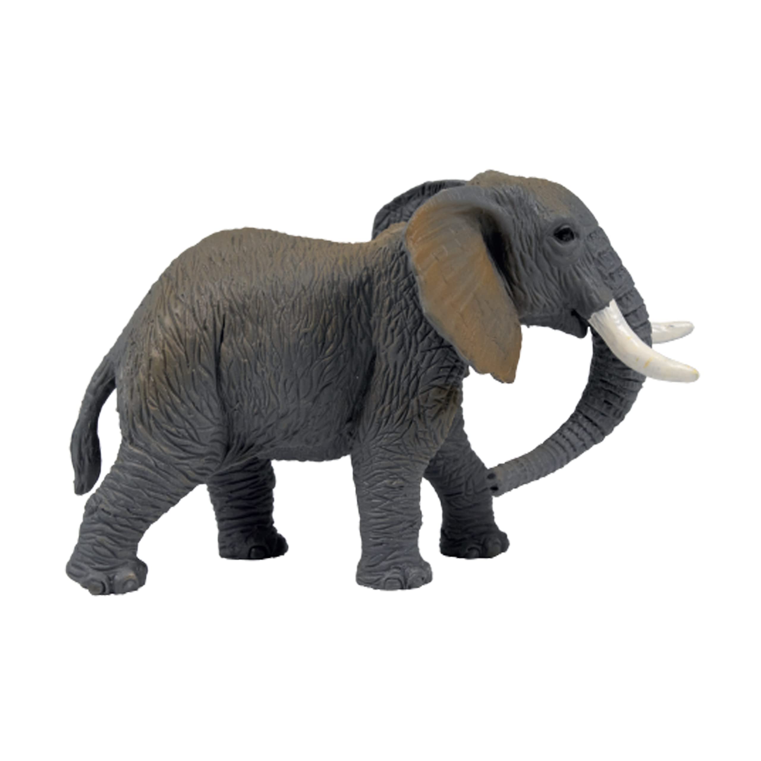 Deluxebase Mini Animal Adventure Replica - Elephant from Small sized realistic toy figure that makes an ideal safari animal toy for kids