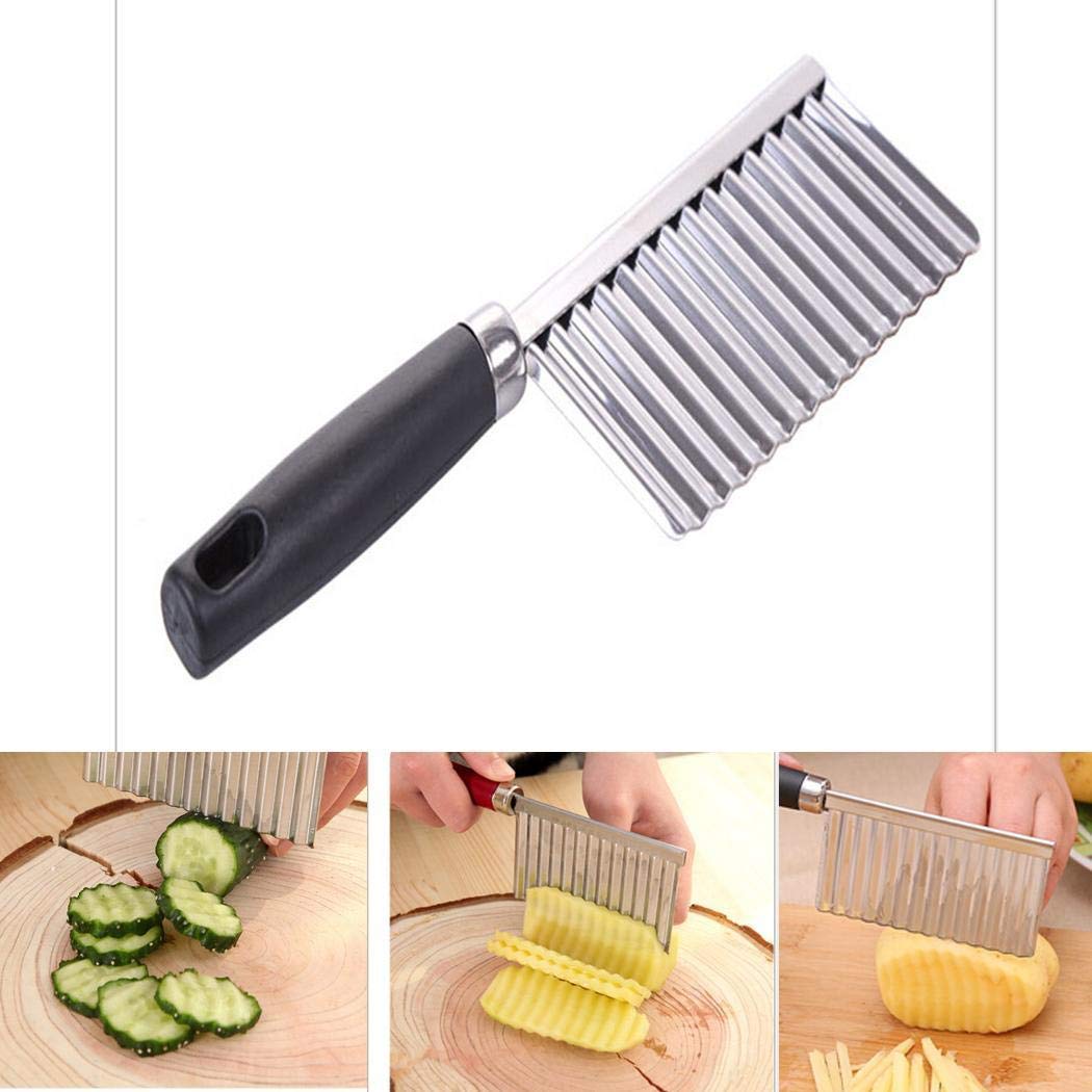 Yerflew New Potato Fold Cutter Kitchen Accessories Vegetable Cutting Knives Slicer Fruit & Vegetable Tools