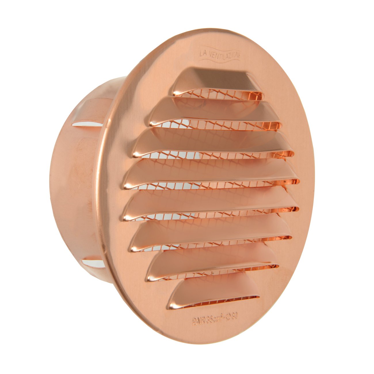 La Ventilation GTR80R Round Grille Copper 106 mm