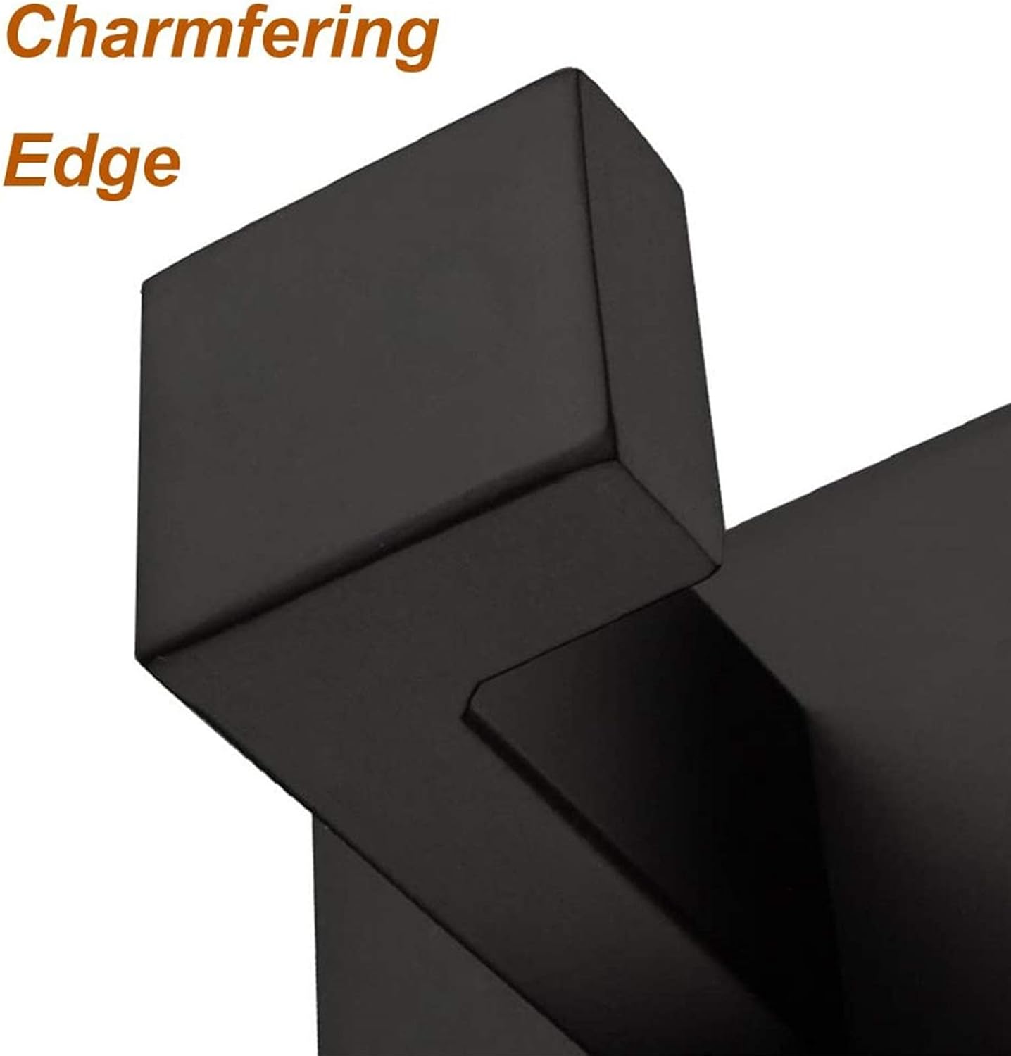 Nolimas 2 Pack Matte Black Towel Hook Stainless Steel Bathroom Rustproof Clothes Towel Coat Hook Wall Mounted Square Toilet Kitchen Heavy Duty Door Hanger: Home & Kitchen