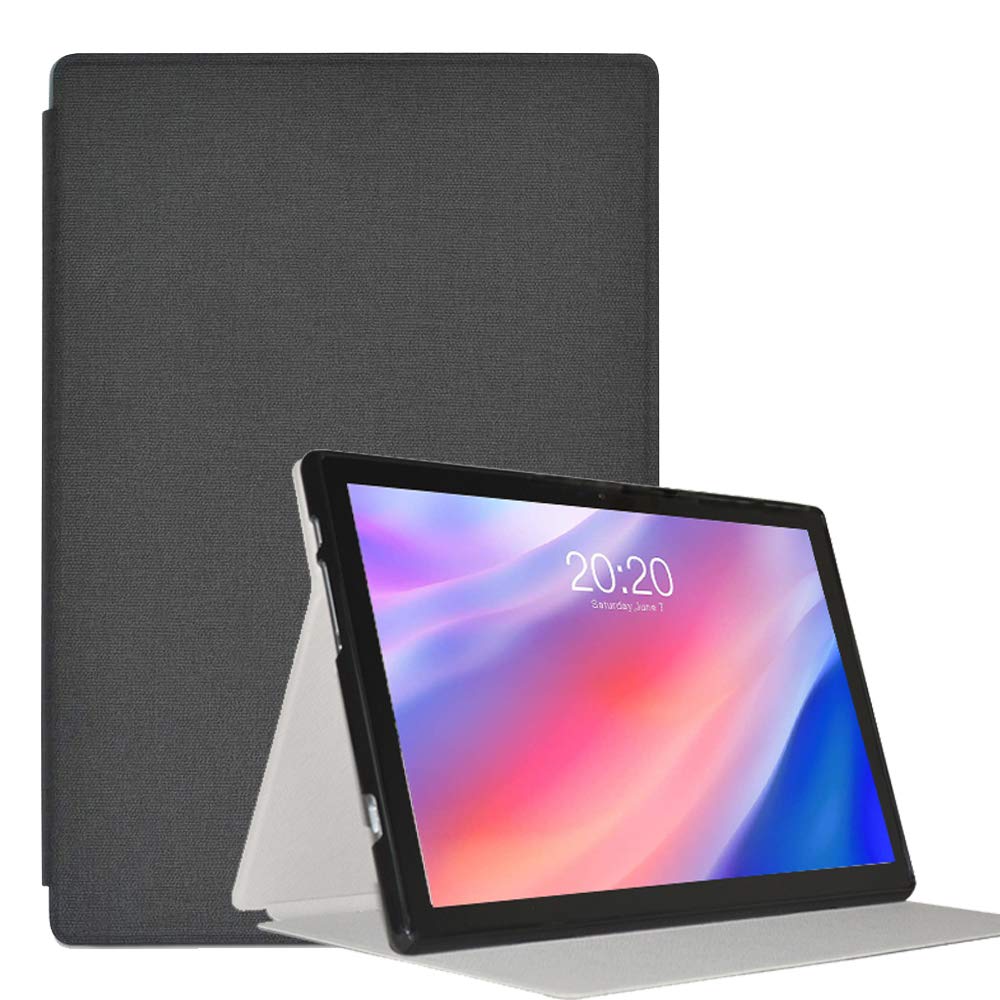 RLTech Case for Teclast P20HD/Teclast M40 Pro, Slim Smart Shell Folio Cover with Stand Function for Teclast P20HD/Teclast M40 Pro (Black-A)