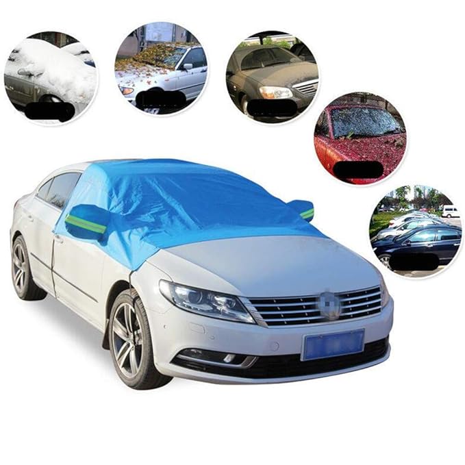 Autoschutz UV-Schutz Wasserdicht Outdoor-Indoor-Indoor-Schild Universal Sunshade PEVA Snow Cover Auto-Windschutzschild