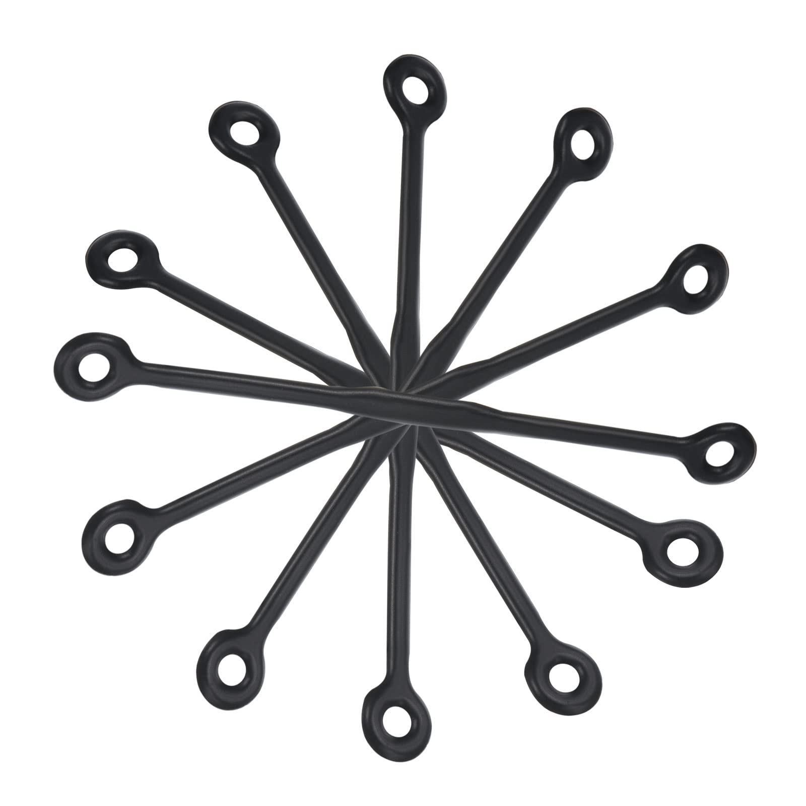 PATIKIL Tennis Dampener, 6 Pack Silicone Vibration Shock Absorber Racquet String Damping, Black