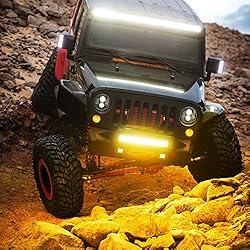 Nilight 420W 20Inch Amber Lights Triple Row Flood