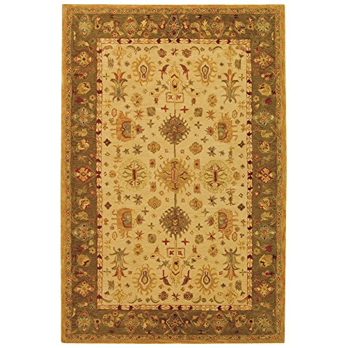 Safavieh Anatolia Collection AN547B Handmade Traditional Oriental Ivory Wool Area Rug (5' x 8')