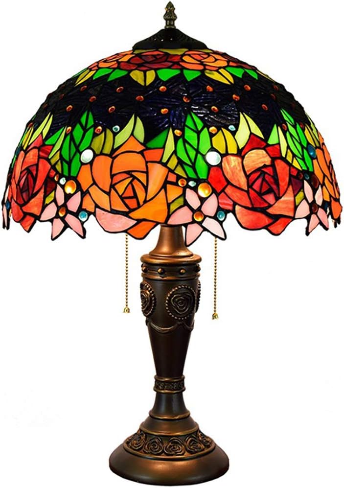 european crystal table lamp rose