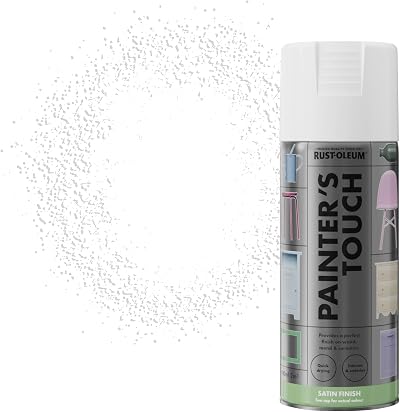 Rust-Oleum Painters' Touch 400ml Satin White Spray Paint