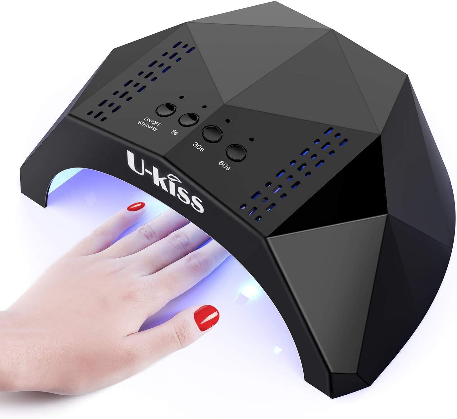 UKiss 48W UV LED Nail Dryer Lamp for All Gel Nail Polish with 5s, 30s