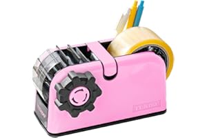 [TENDO°] Multi-Section Tape Dispenser ZO-508: Innovative Cutter for Custom Tape Width (Pink)