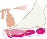 Reneebeautytan 120 Pairs Disposable Pink Sticky Feet 240 Total For Tanning view 3