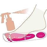 25 Pairs(50Feets) Premium Spray Tan Feet Pads Protectors PRO Sunless Airbrush Spray Tanning Tent Foot Protection