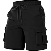 NUMYEAN Boys Cargo Shorts Quick Dry Water Resistant Hiking Short | Athletic Running Shorts