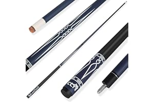 LING LI TE LLT 58-Inch Segmented Matte Glass Fiber Graphite Composite Billiard Cue, Billiard Cue (4 Colors, 18-21 Ounces)