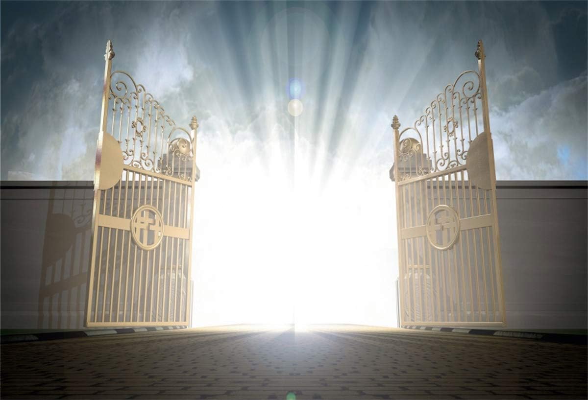 YEELE 10x8ft Pearly Gates of Heaven Backdrop