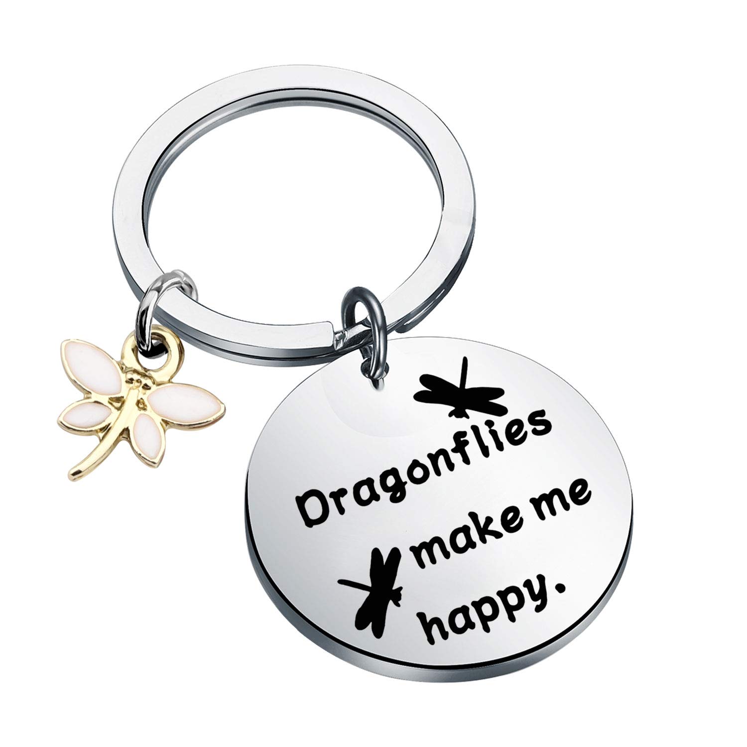FUSTMW Dragonfly Gifts Keychain Dragonfly Themed Gifts Dragonfly Charm