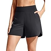 G4Free Chillwhisp Athletic Shorts for Women 4" - High Waist Lightweight Casual Running Shorts Built-in Liner with Pockets