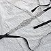 E-Clover Bridal Crystal Rhinestone Wedding Dress Sash Belt With Ribbon (Black)