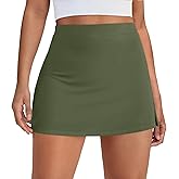 AUTOMET Women's Mini Tennis Skirt with Shorts Underneath 2026 Athletic Workout Cute Golf Skorts Trendy Summer Gym Clothes