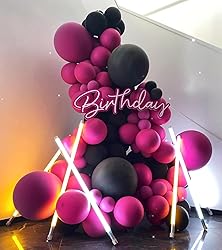 Awenztech Hot Pink Balloons 12 inch, Hot Pink Latex