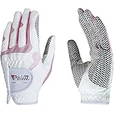 PGM Women's Golf Glove One Pair (4 Color Options), Improved Grip System, Cool and Comfortable