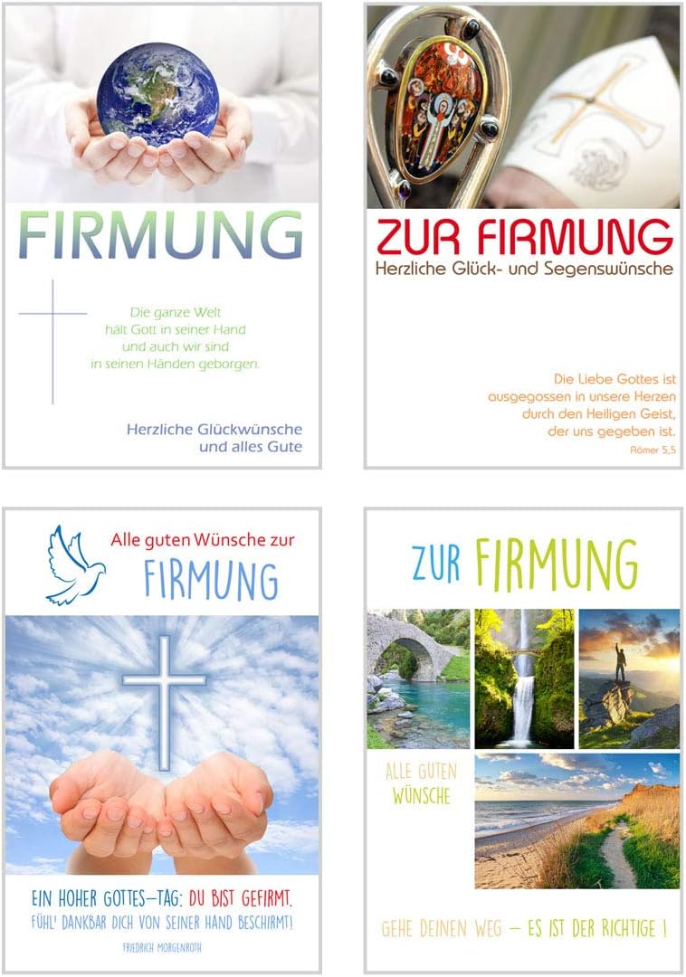 Edition Seidel Set of 6 exclusive cards for confirmation with envelope (double cards / folding cards with envelope) - Image 4