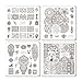 CICI&SISI Acrylic Nail Art Stamping plates Africa Theme Manicure Template 4 Pieces