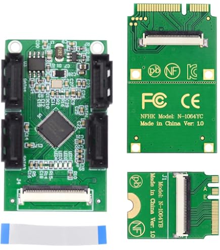 Amazon.com: Sintech M.2 NGFF Key A+E to Dual SATA 3.0 Ports