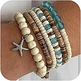 KummerSaprk Shell Bracelet Summer Bracelets Beach Bracelets for Women Summer Beach Jewelry Accessories Vacation Outfits