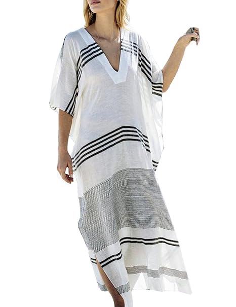 Sanifer Womens Floral Print Open Front Swimsuit Cover Up Plus Size Long Boho Beach Cover Up Kimono