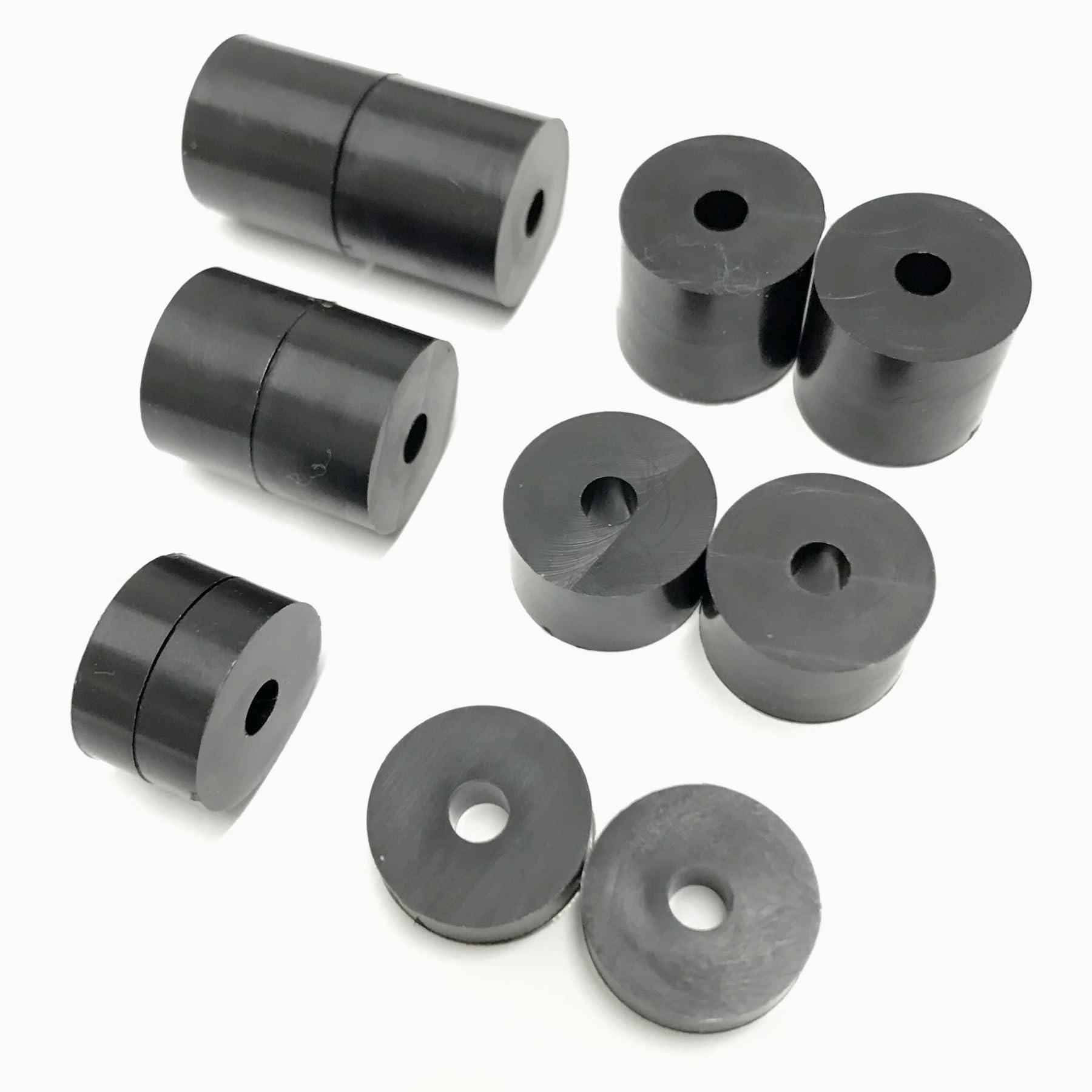 Hawkeng 4mm (M4) Nylon Spacers Standoff Washers (12 Pack) 4 x 15mm, 4 x 10mm, 4 x 5mm – Black